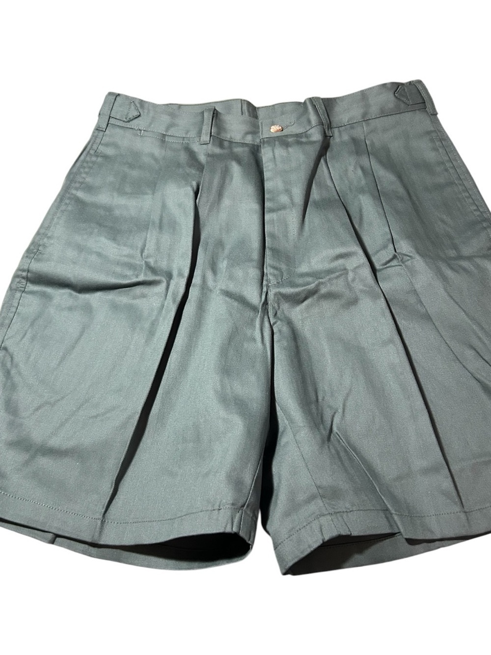 Grand Slam Men's Pleated Golf Shorts in Slate Green